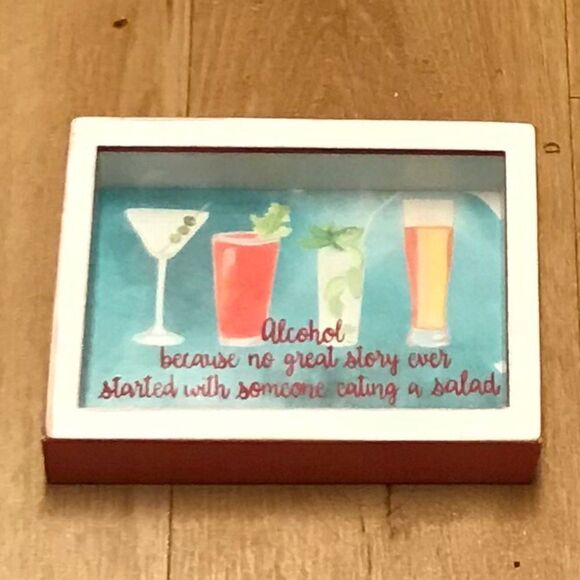 Primitives by Kathy Alcohol Cocktails Shelf Sitter Sign - Picture 8 of 8
